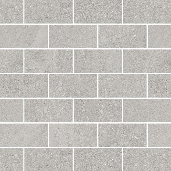 Basalt Brick Mosaic Cold Gray