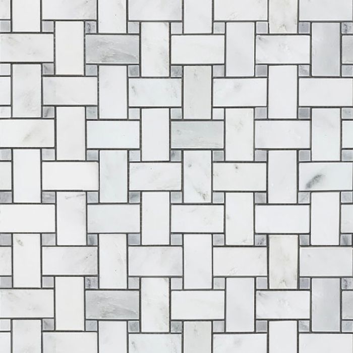 Eastern White Basketweave Mosaic