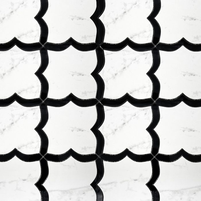Italian Marbles Arabesque Mosaic Ghost Marble