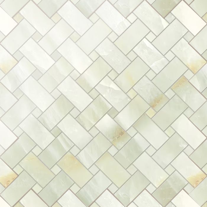 Lucent Intreccio Mosaic Green Polished