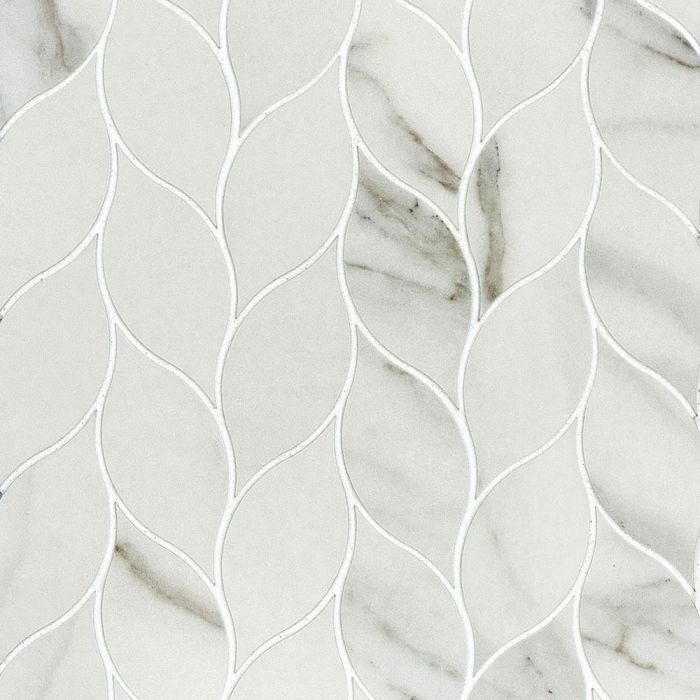 Luxstone Braid Mosaic Pol Calacatta