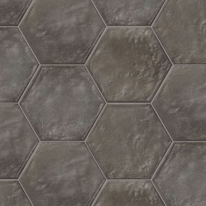 Pottery 7X8 Hexagon Antracite